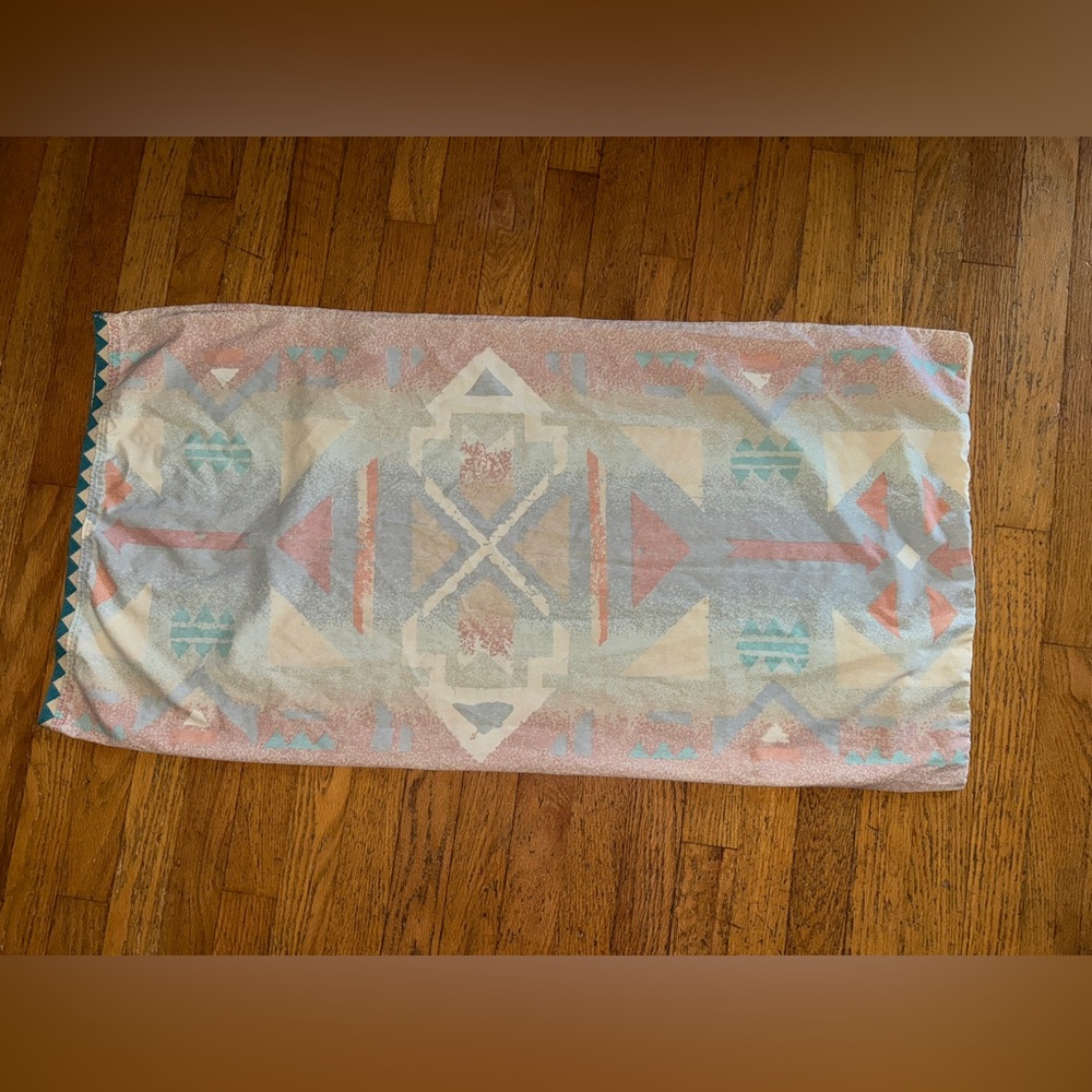 Vintage 1990 Pillowcase king Atelier Martex Chris O’Connell ancient echoes